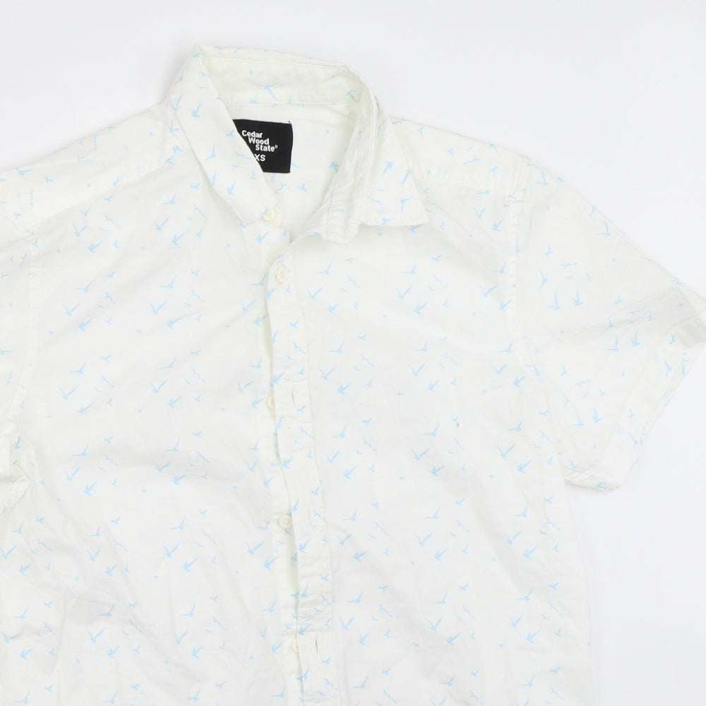 Cedar Wood State Mens White    Button-Up Size XS