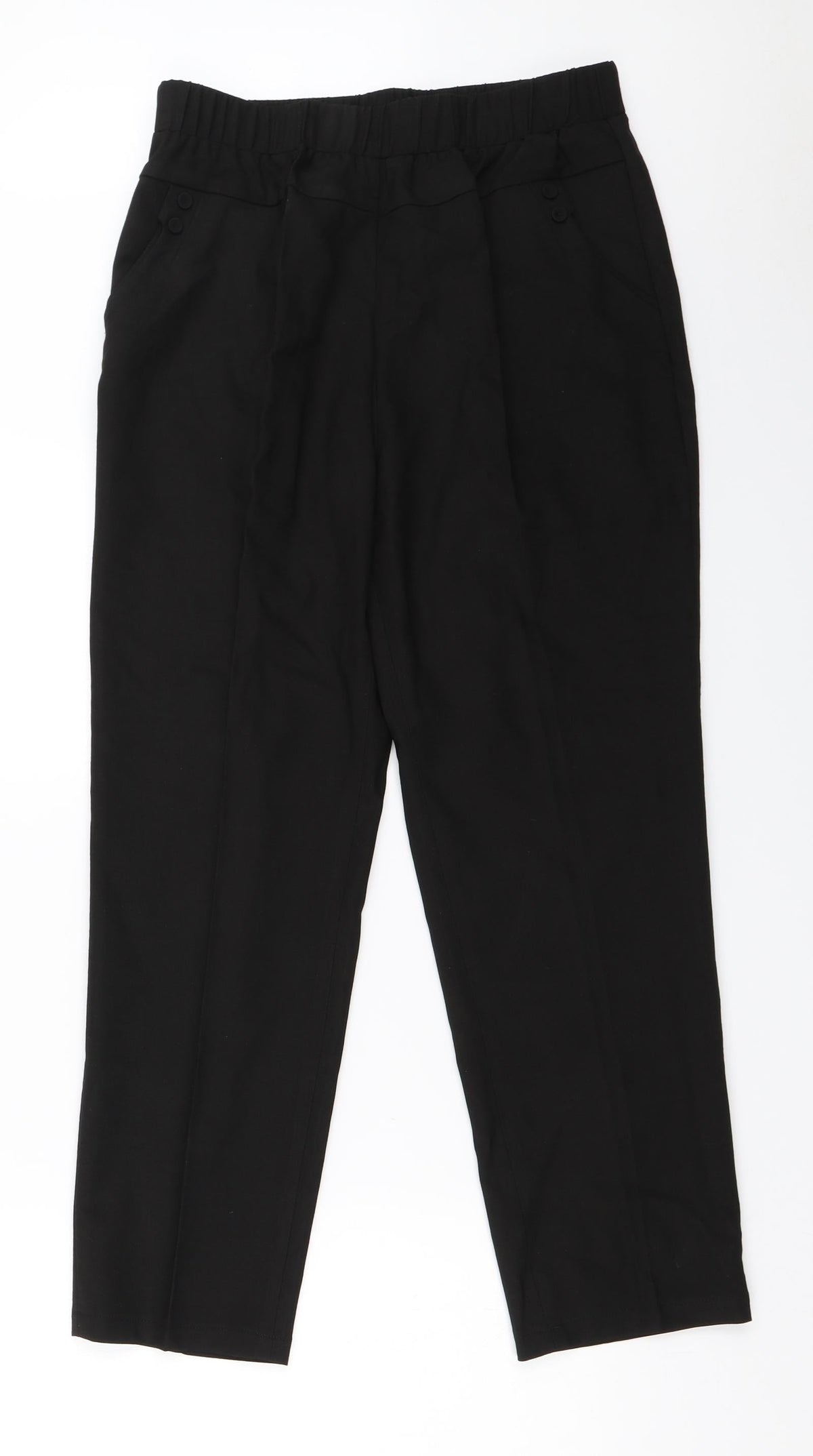 Preworn Womens Black   Capri Trousers Size 27 in L25 in