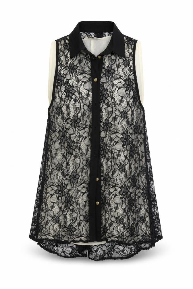 Miss Selfridge Womens Blue   Basic Button-Up Size 10