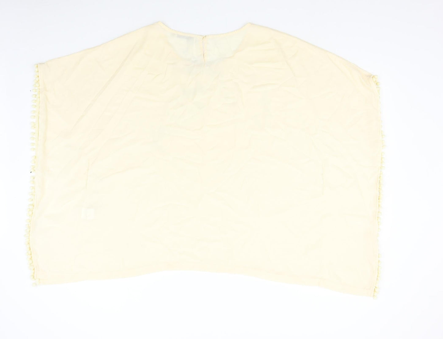 Anany Womens Beige   Basic Blouse Size M
