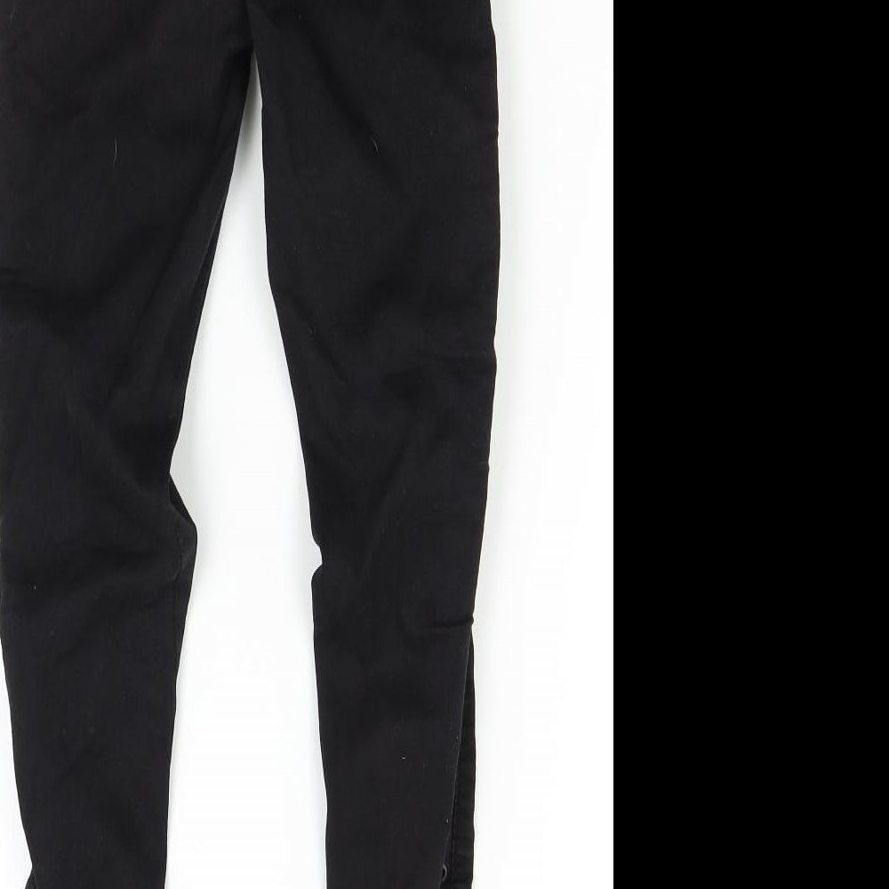 Denim Club Womens Black  Denim Skinny Jeans Size 8 L27 in