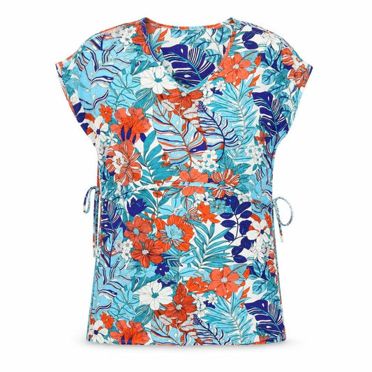 Preworn Womens Multicoloured Floral  Basic Blouse Size 14