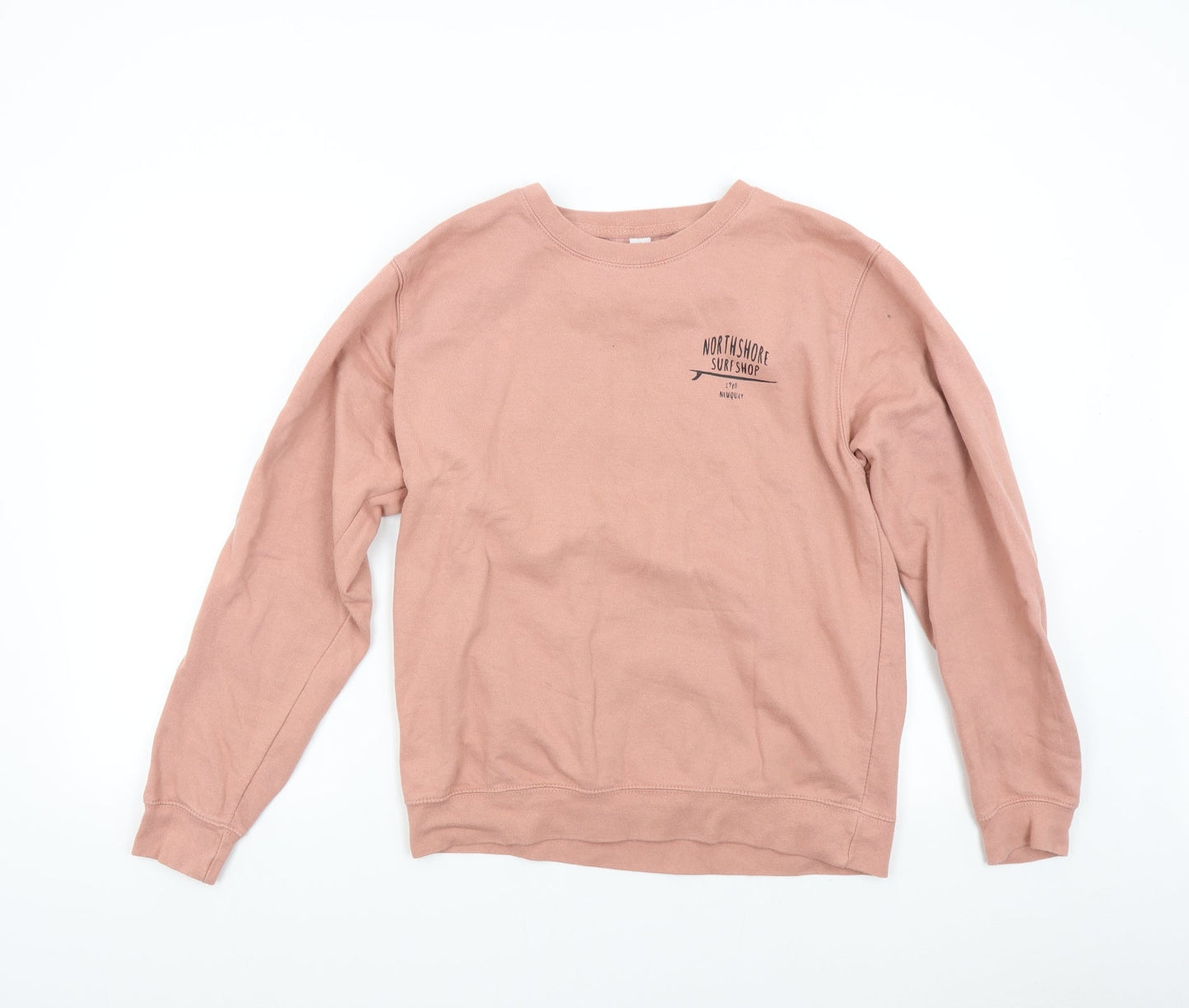 Just Hoods Womens Pink   Pullover Sweatshirt Size M