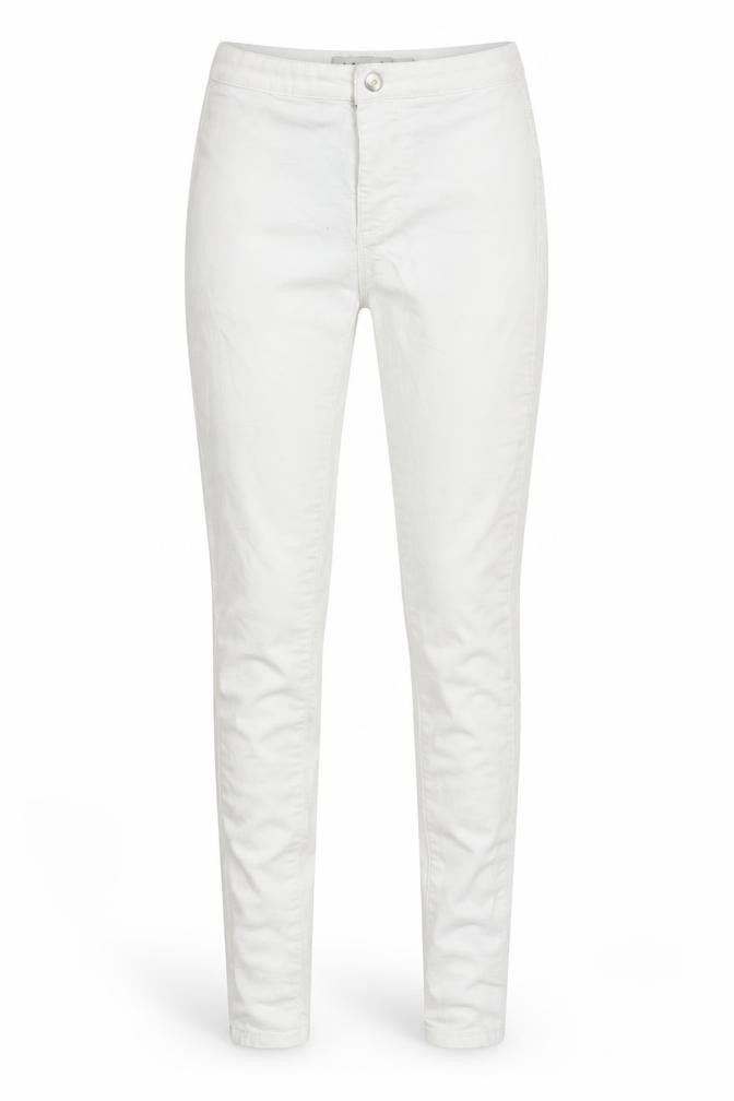 Primark Womens White  Denim Skinny Jeans Size 10 L28 in