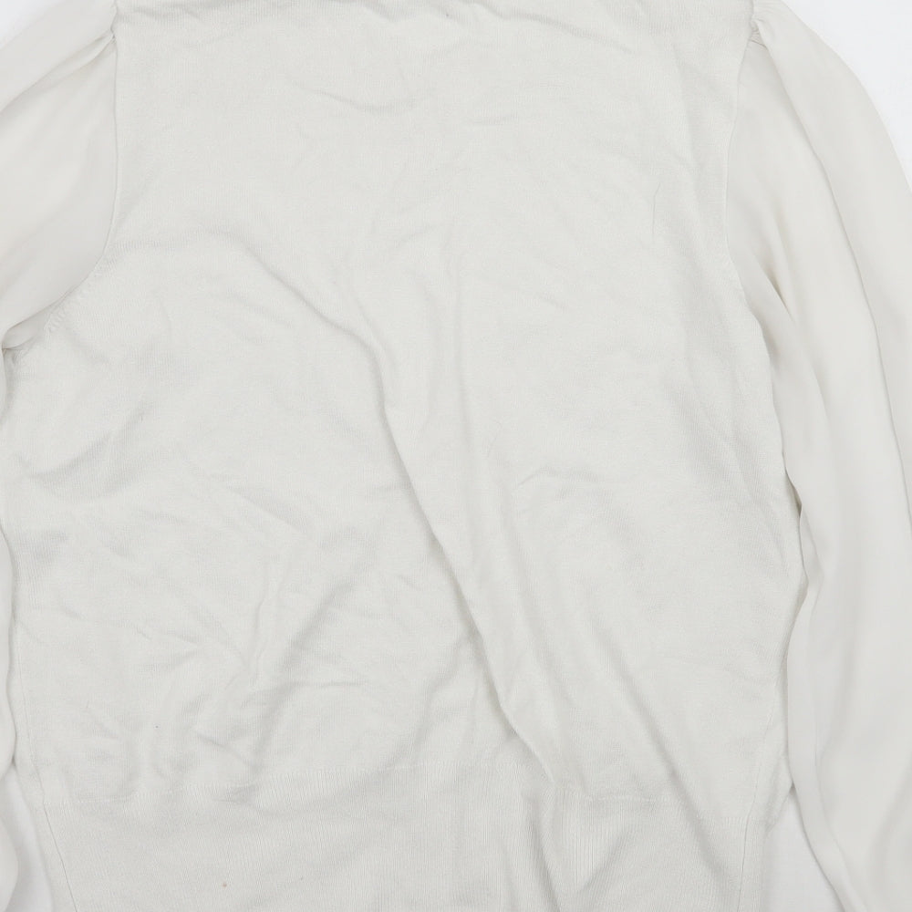 TU Womens White   Pullover Jumper Size 14