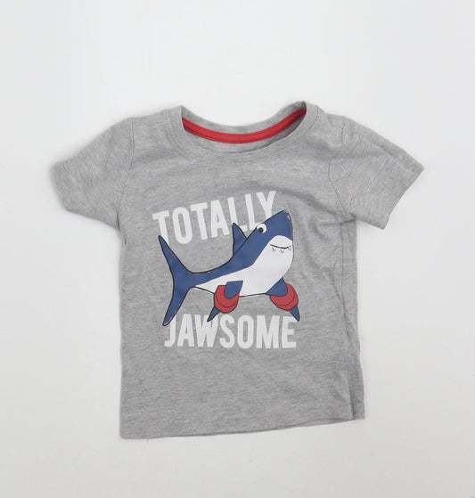 Primark Baby Grey   Basic T-Shirt Size 12-18 Months