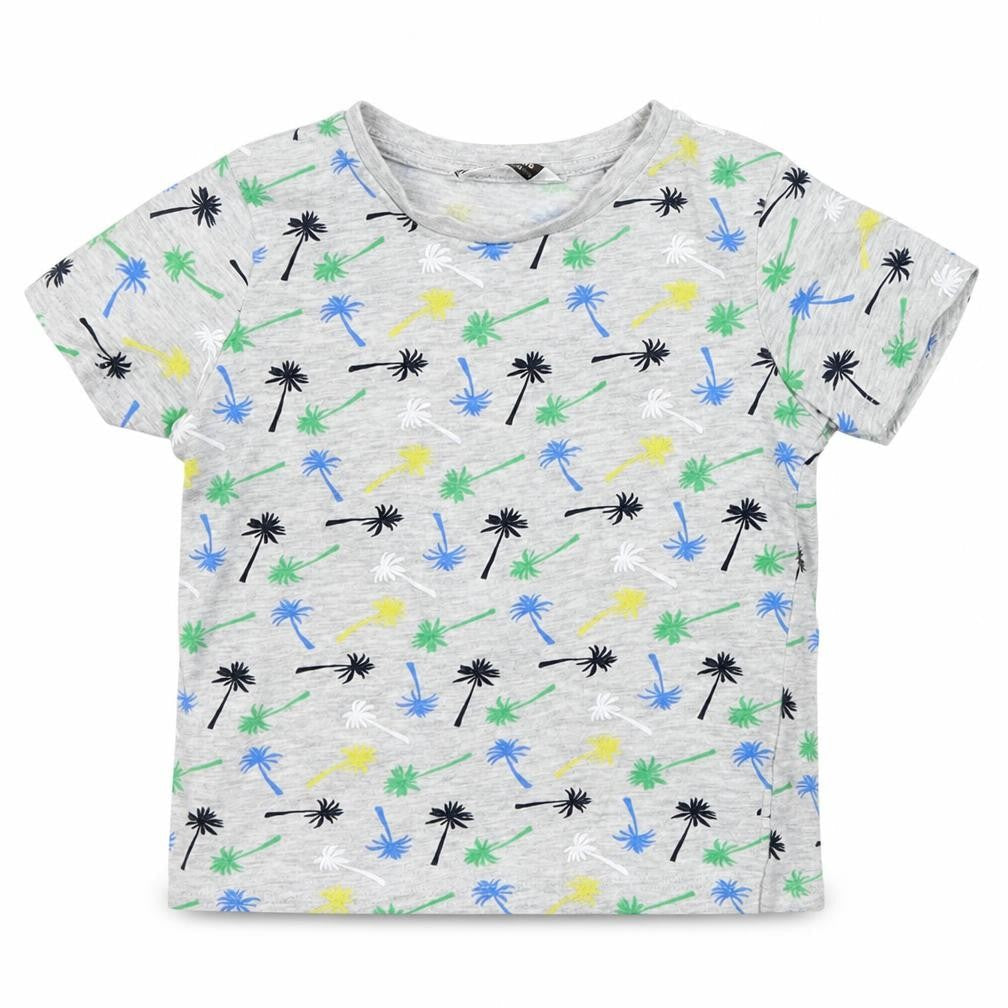 Pep & co Baby Grey Floral  Basic T-Shirt Size 18-24 Months