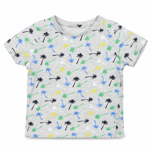 Pep&Co Baby Grey Floral  Basic T-Shirt Size 18-24 Months
