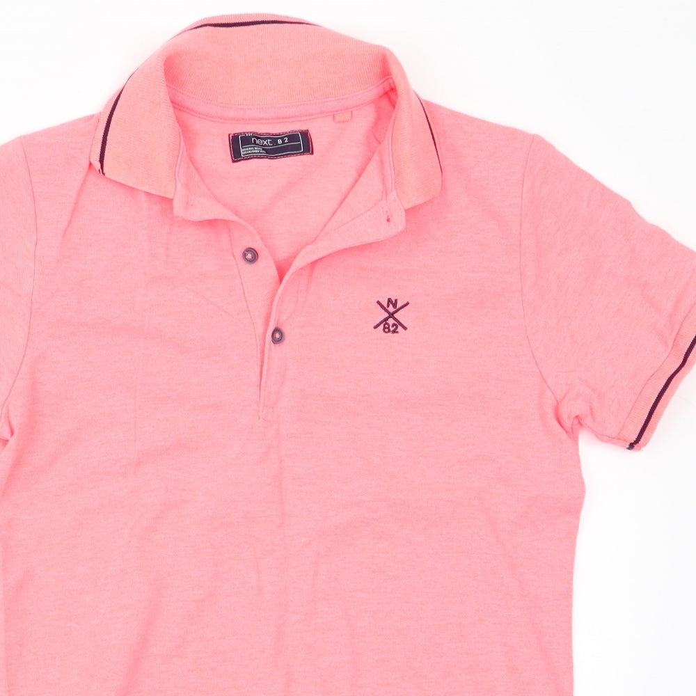 NEXT Girls Orange   Basic Polo Size 11 Years  - N 82