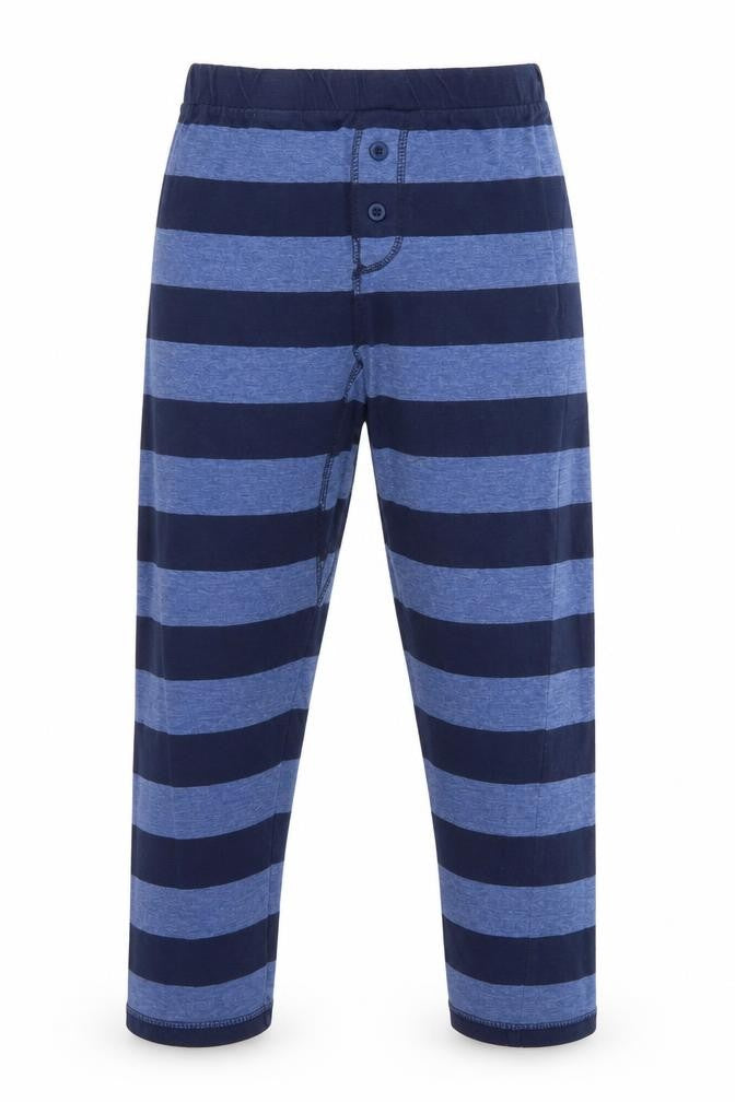 Primark Rebel by Primark Boys Blue Striped   Pyjama Pants Size 8-9 Years