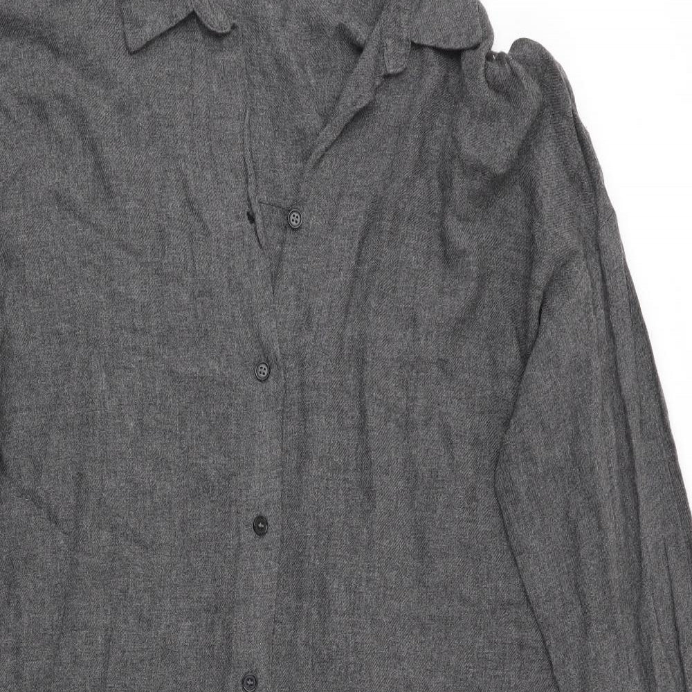 Zara Womens Grey   Shirt Dress  Size 4