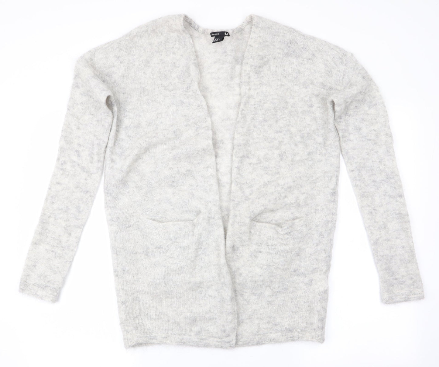 H&M Womens Grey   Cardigan Jumper Size 4  - Longline Cardigan