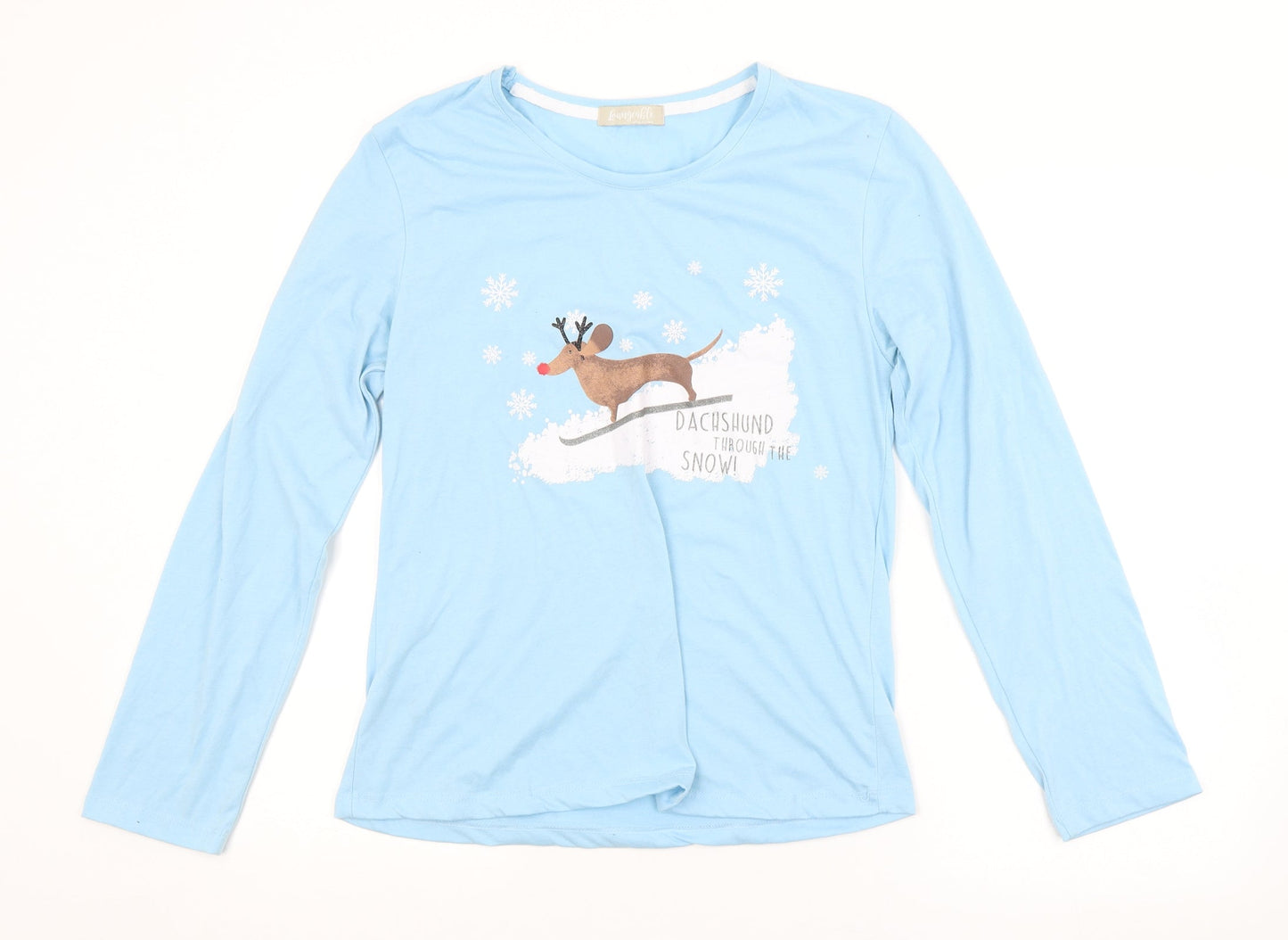 LOUNGABLE Womens Blue   Basic T-Shirt Size M