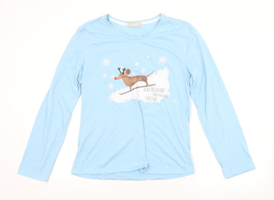 LOUNGABLE Womens Blue   Basic T-Shirt Size M