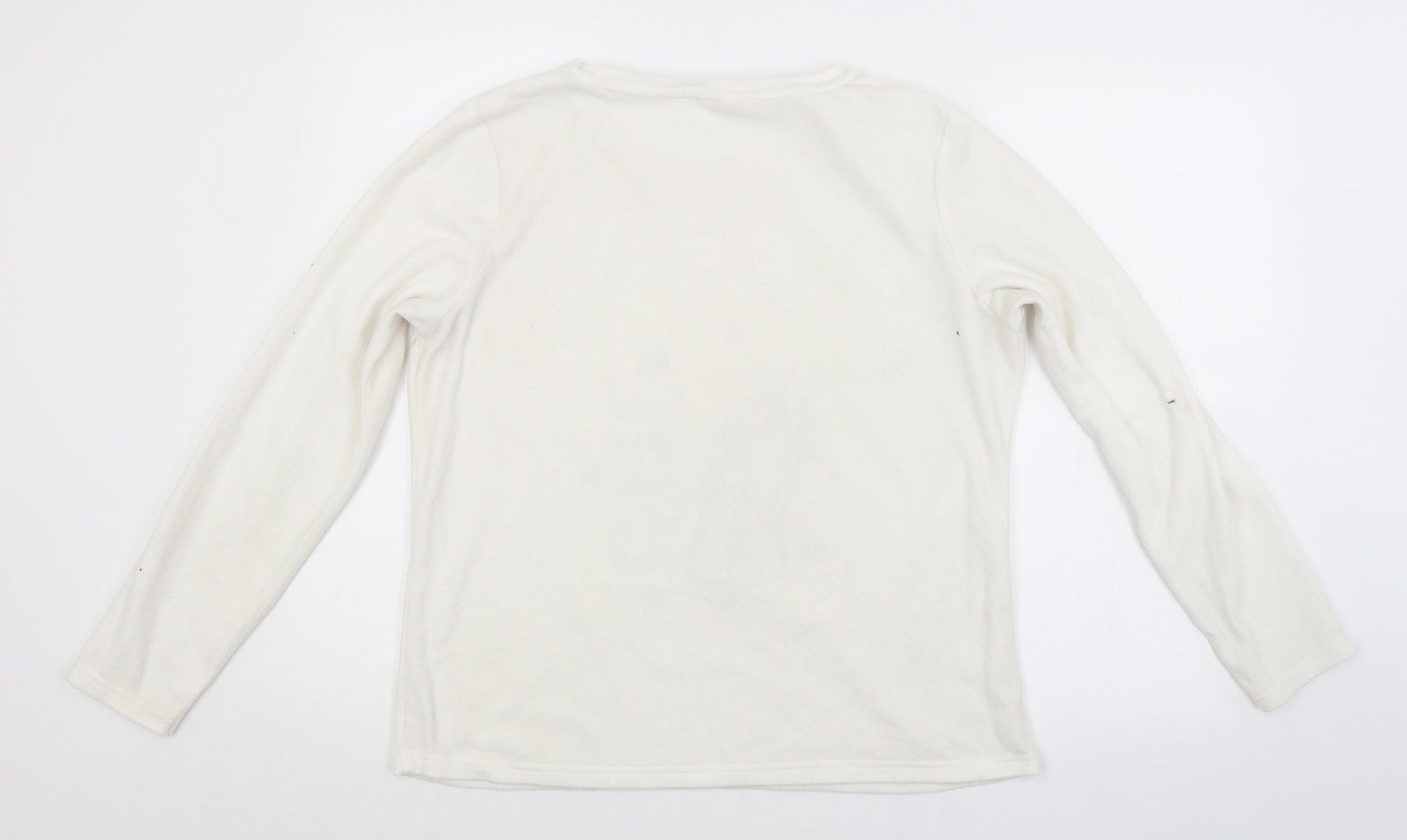 Preworn Womens White   Pullover Jumper Size 12
