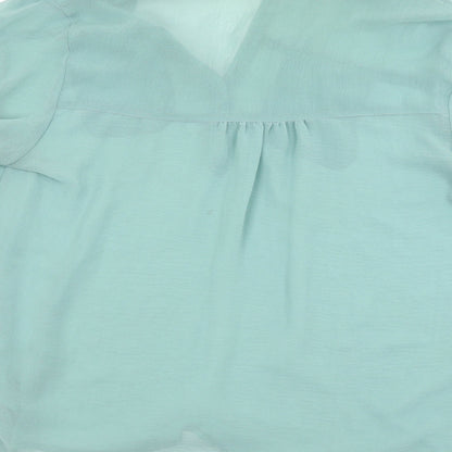 Atmosphere Womens Green   Basic Button-Up Size 12