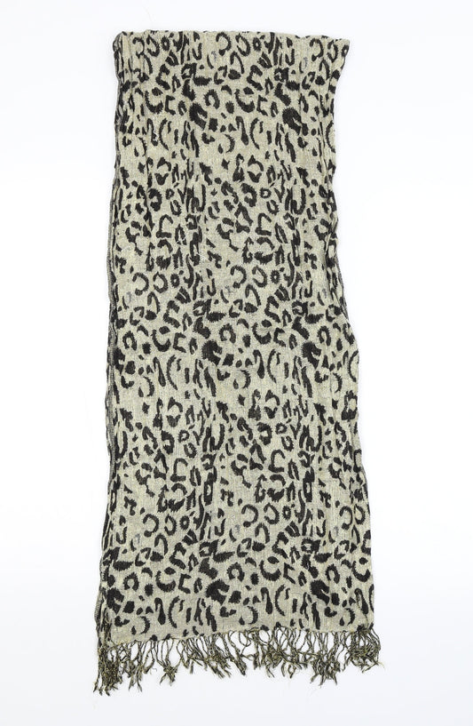 Preworn Womens Gold Animal Print   Scarf