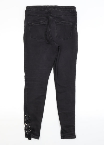 Preloved /DENIM Womens Grey   Jegging Jeans Size 14 L26 in - Back