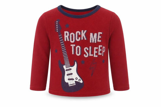 Cuddlesome Baby Red   Basic T-Shirt Size 12-18 Months  - Rock me to Sleep