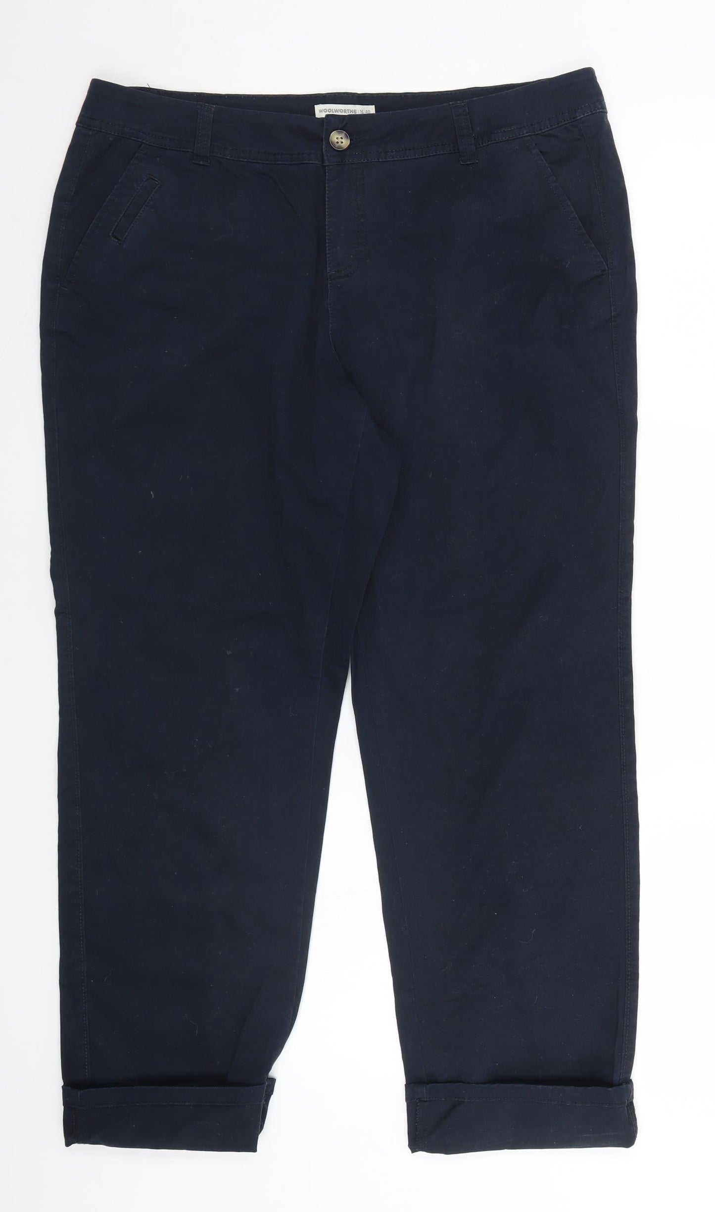 Woolworths Womens Blue   Trousers  Size 16 L26 in