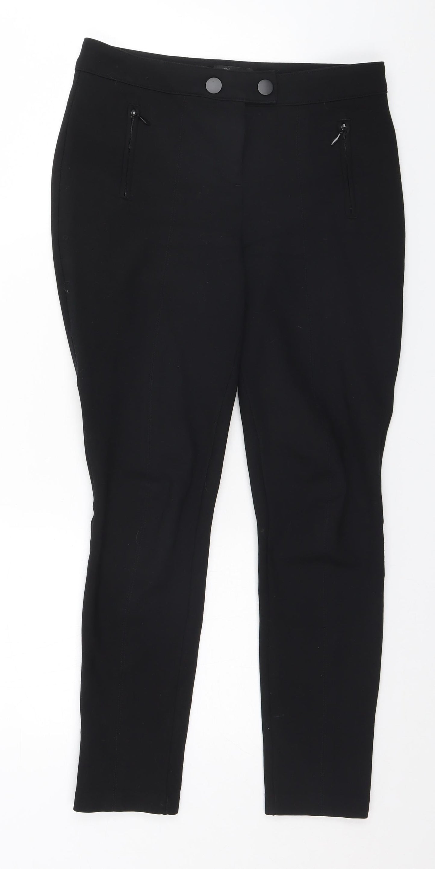 NEXT Womens Black   Trousers  Size 6 L26 in