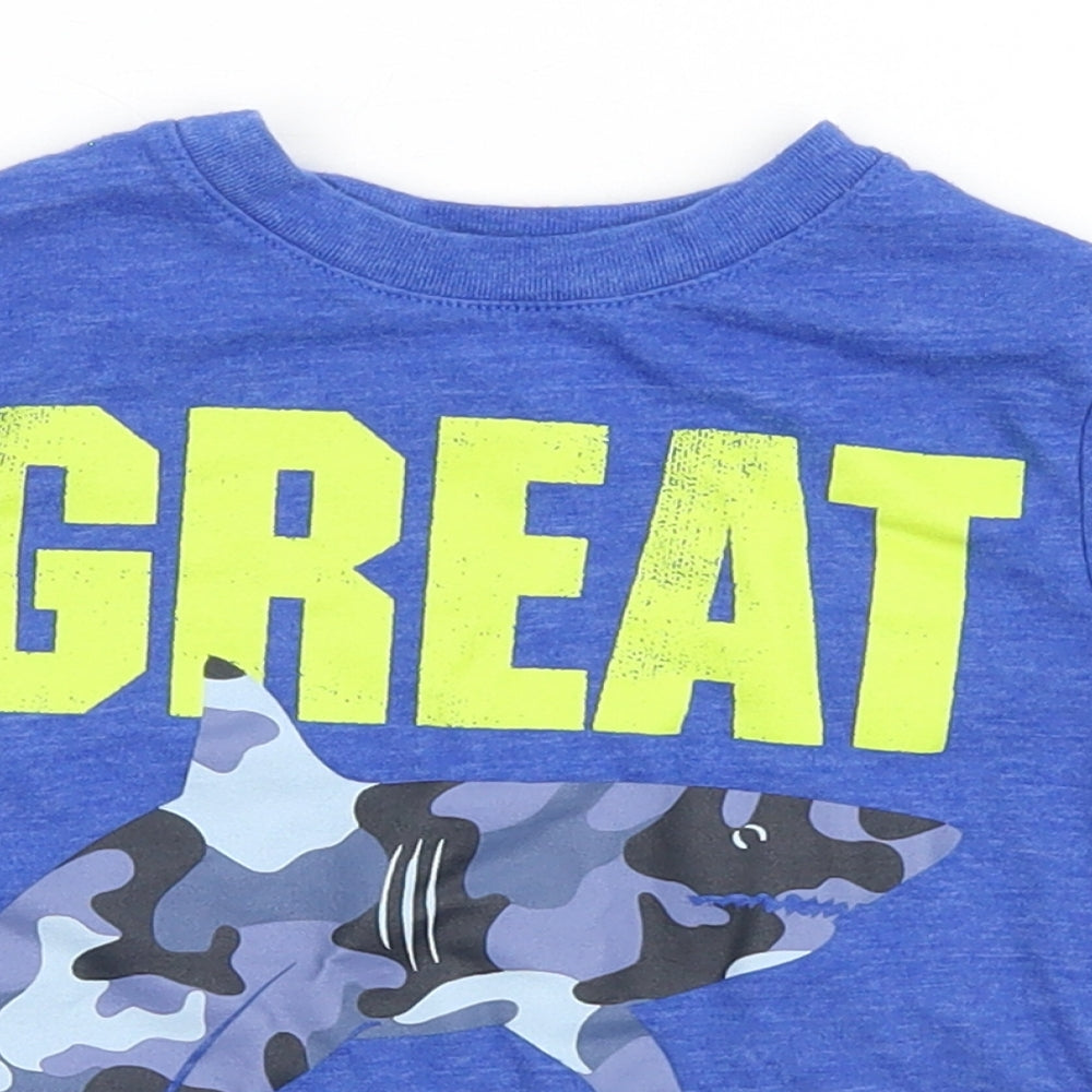 Gap Boys Blue   Basic T-Shirt Size 2 Years  - Great, Shark