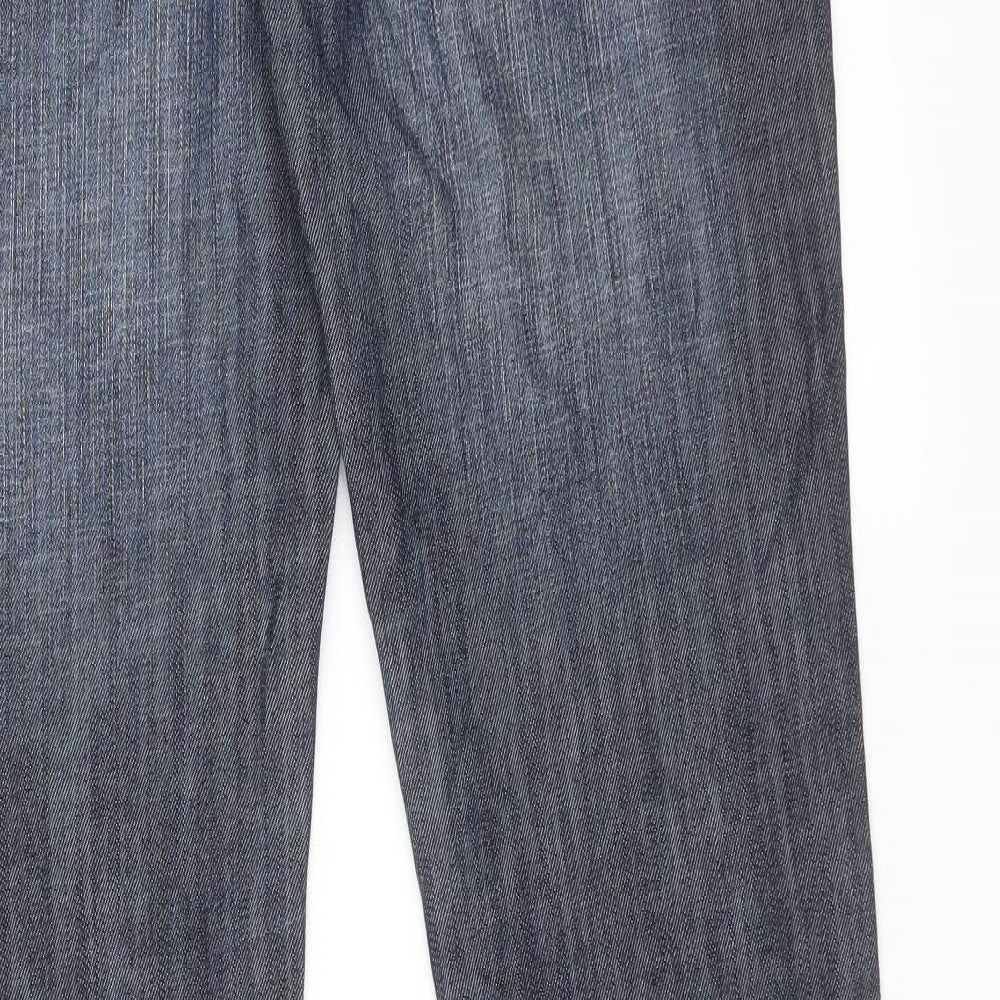GOODMIAO Mens Blue   Straight Jeans Size L L32 in