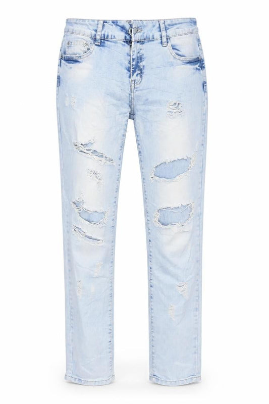 LANTIS Womens Blue   Straight Jeans Size 10 L29 in