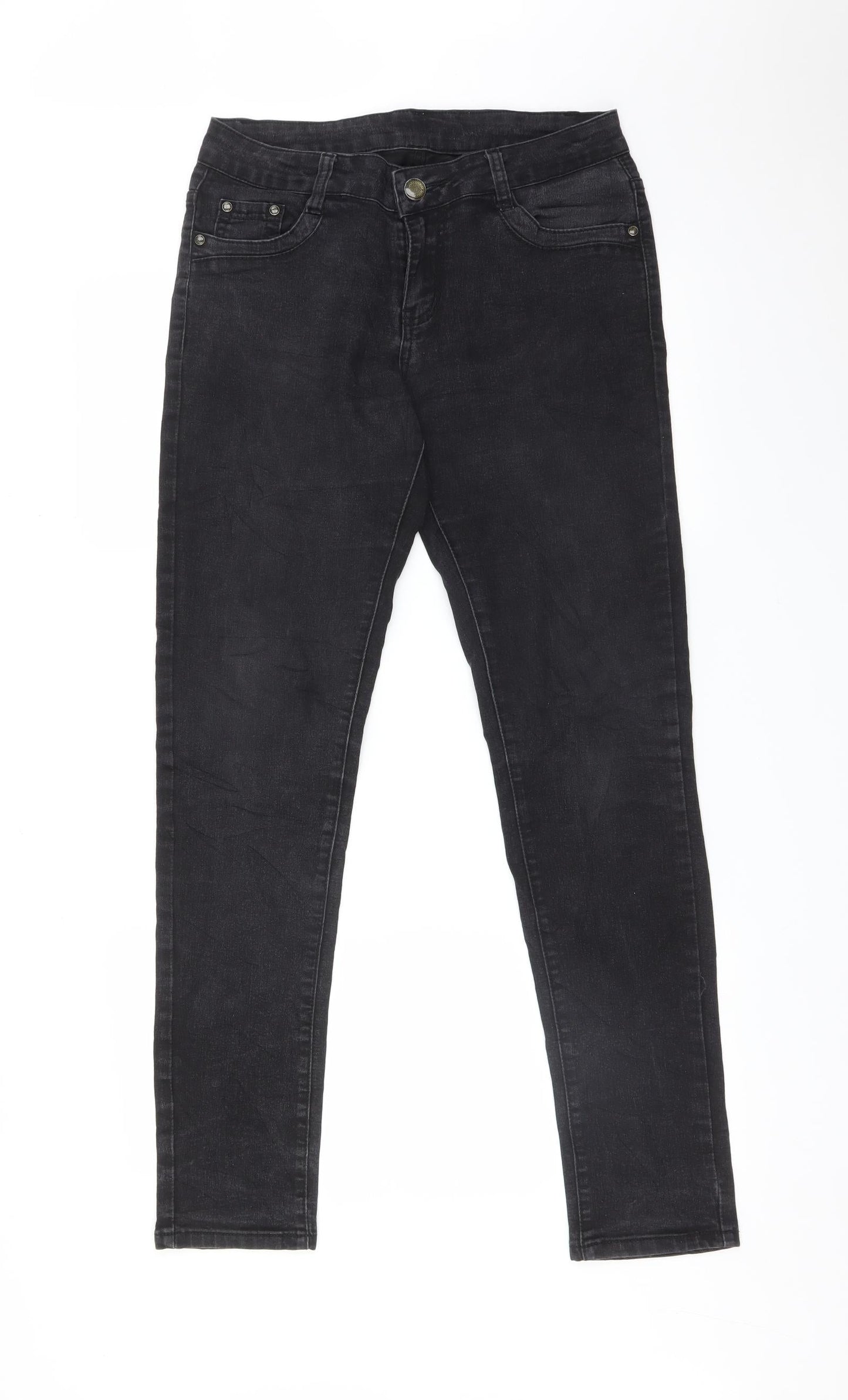 Preworn Womens Black   Straight Jeans Size 28 L31 in