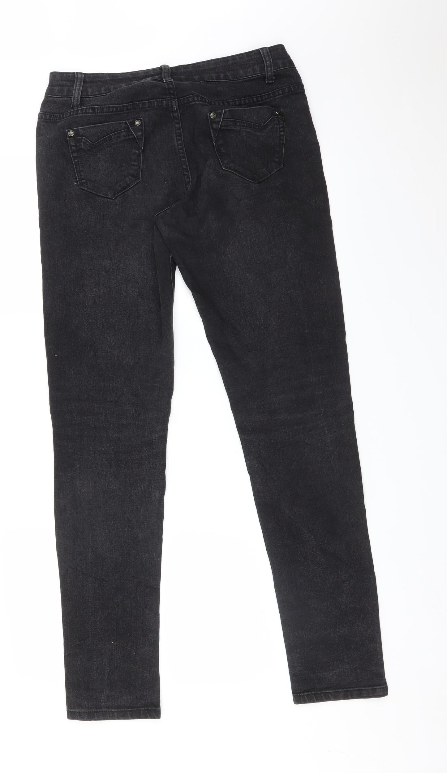 Preworn Womens Black   Straight Jeans Size 28 L31 in