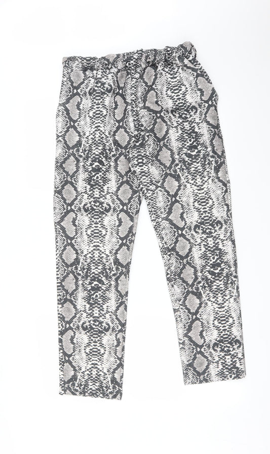 NEW IMPERIAL Womens Multicoloured Animal Print  Trousers  Size 12 L28 in