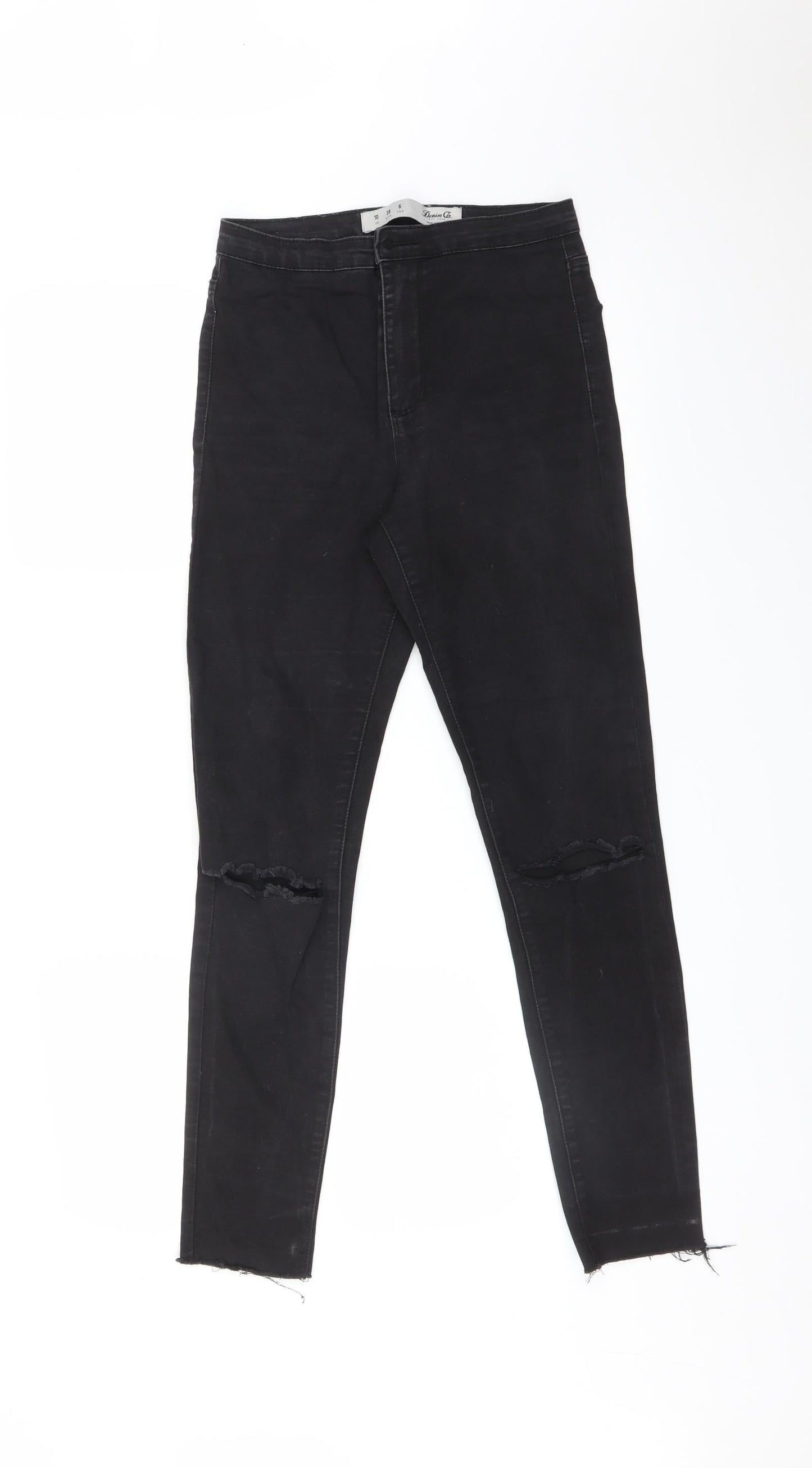DENIM CO Womens Black   Skinny Jeans Size 10 L27 in
