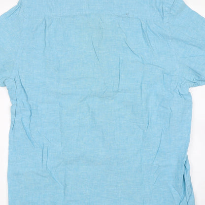 Canada Womens Blue   Basic Button-Up Size M