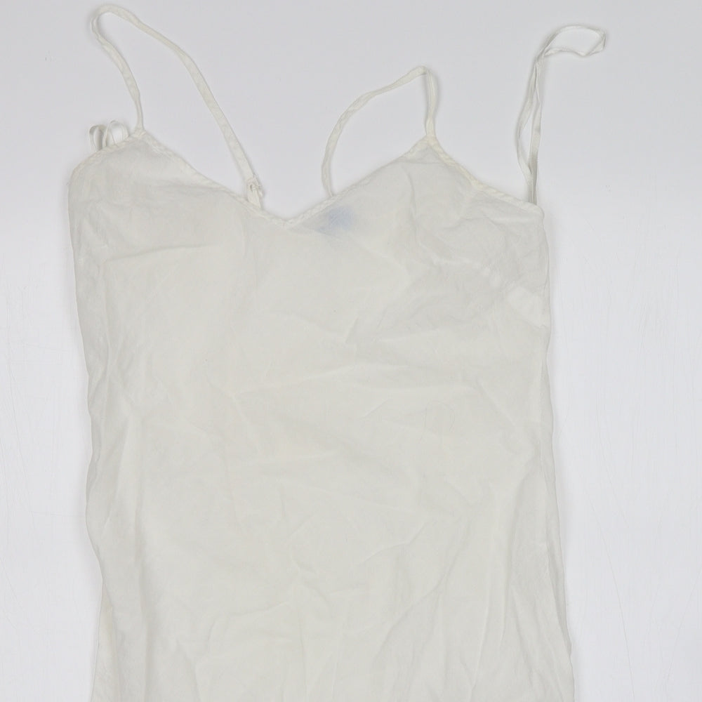 Oasis Womens White   Basic Tank Size 8