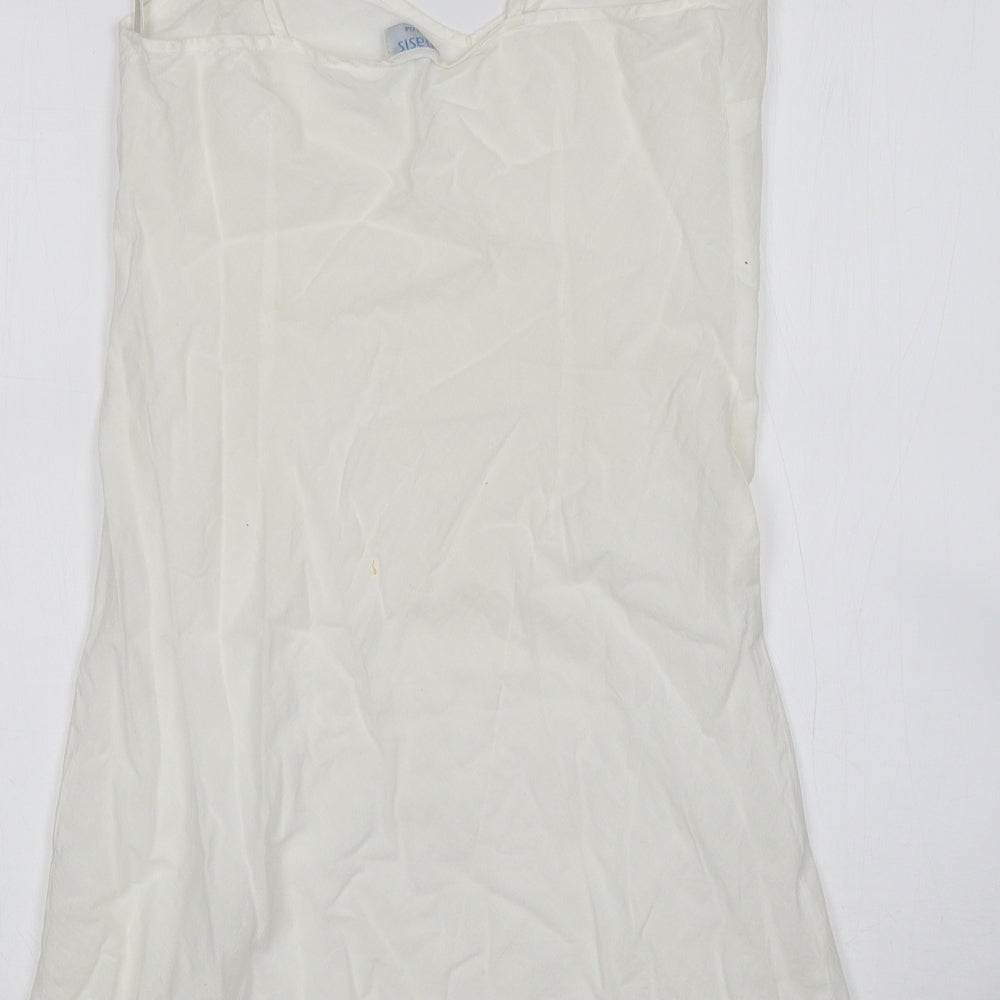 Oasis Womens White   Basic Tank Size 8
