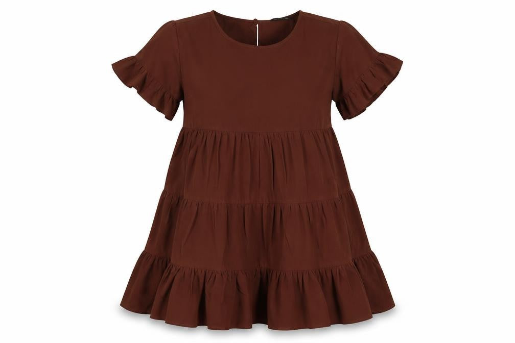 City Lights Womens Brown   A-Line  Size 8