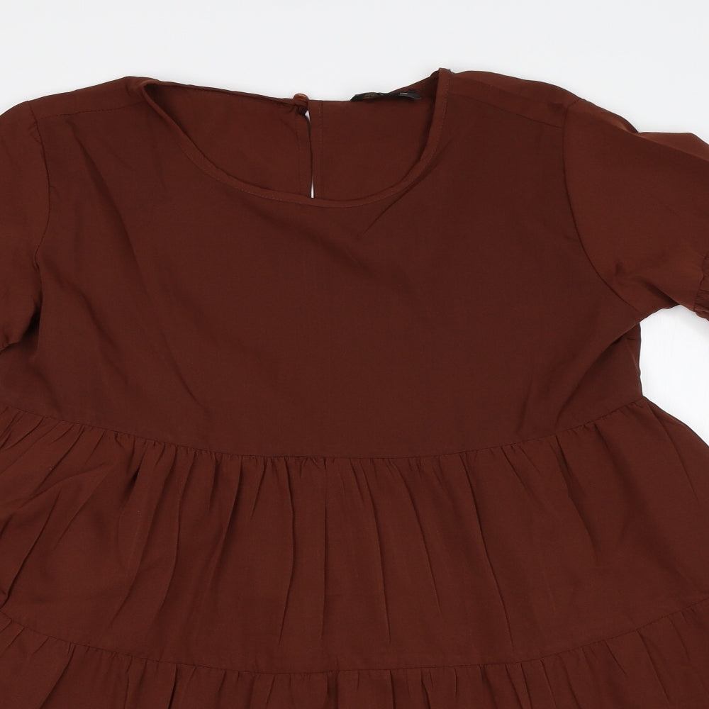City Lights Womens Brown   A-Line  Size 8