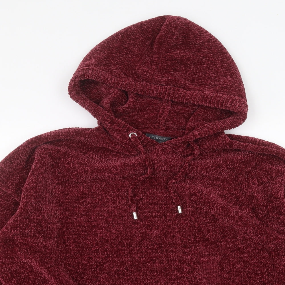 Primark Womens Red   Pullover Hoodie Size L