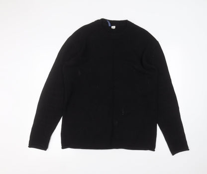 H&M Womens Black   Pullover Jumper Size S