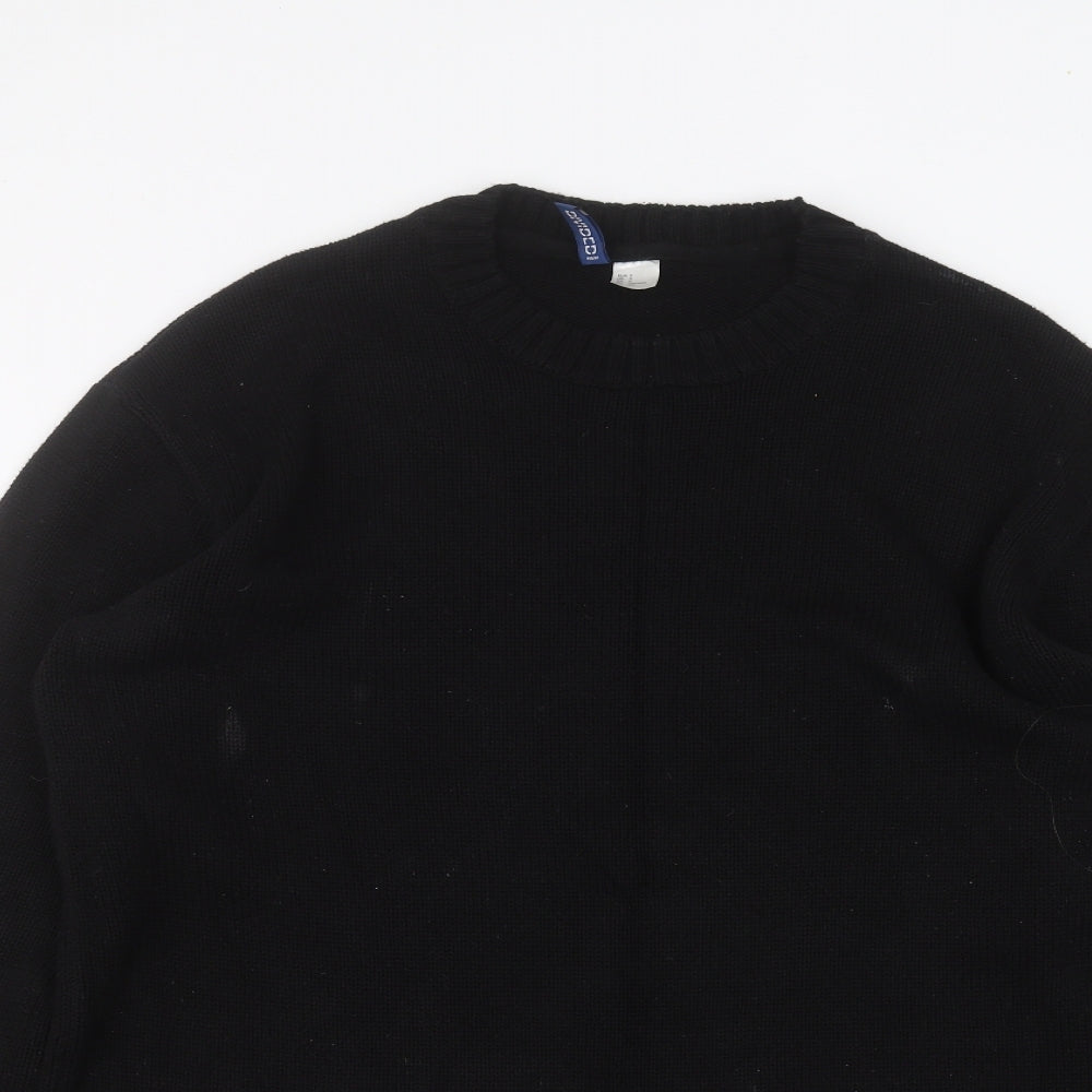 H&M Womens Black   Pullover Jumper Size S