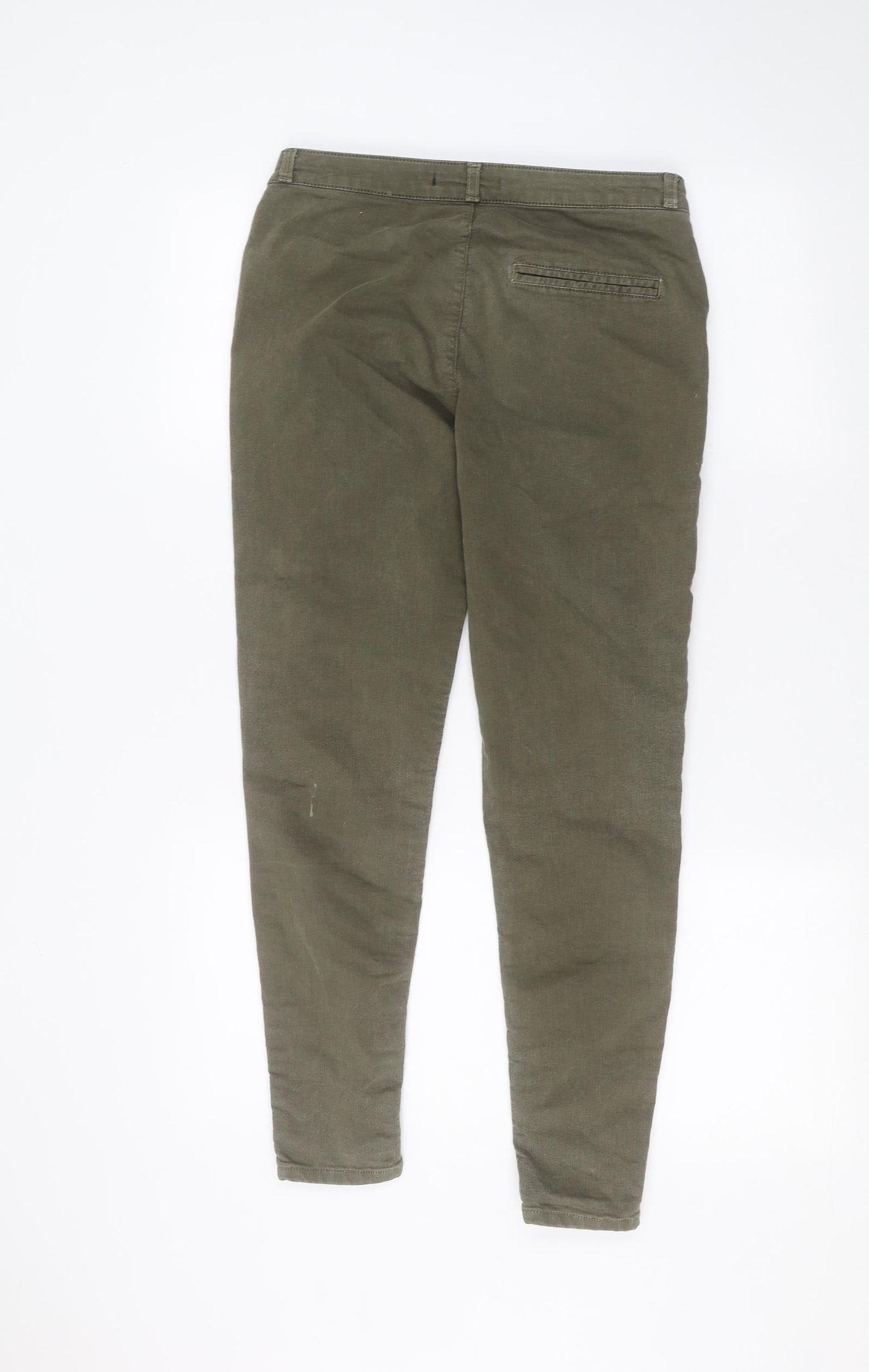 Miss Selfridge Womens Green   Skinny Jeans Size 10 L27 in
