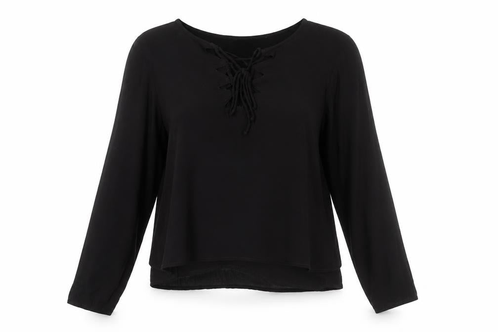Miss Selfridge Womens Black   Basic T-Shirt Size 12