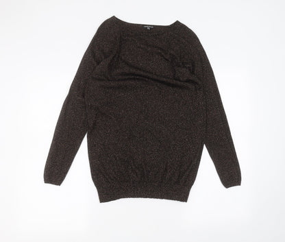 Warehouse Womens Black   Basic T-Shirt Size 8