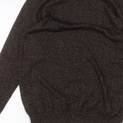 Warehouse Womens Black   Basic T-Shirt Size 8
