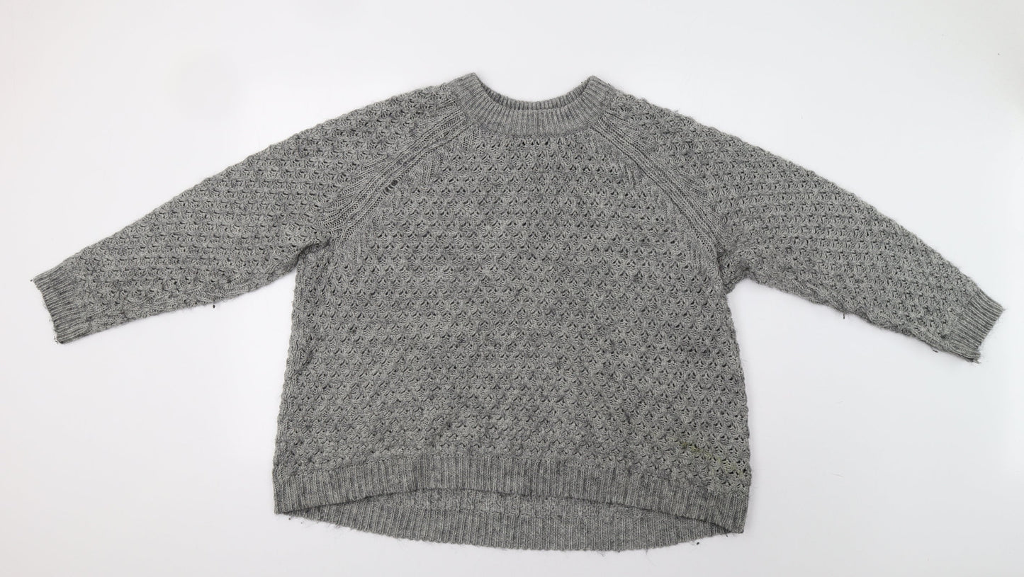 H&M Womens Grey   Pullover Jumper Size M
