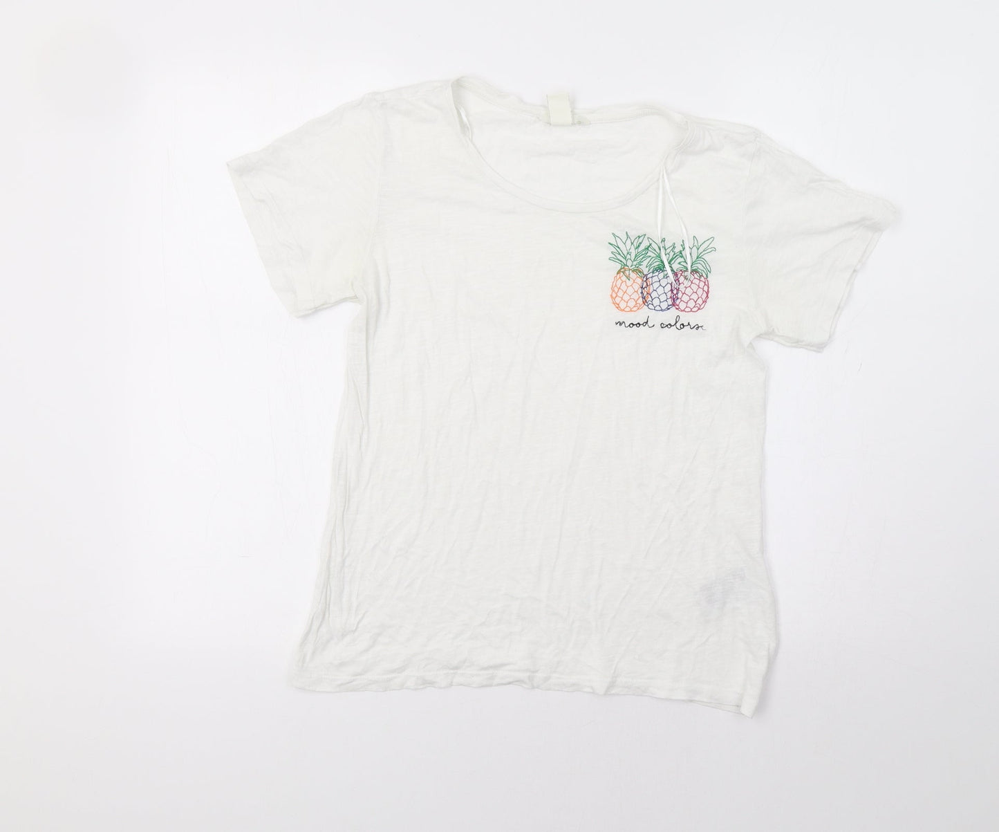 H&M Womens White   Basic T-Shirt Size S