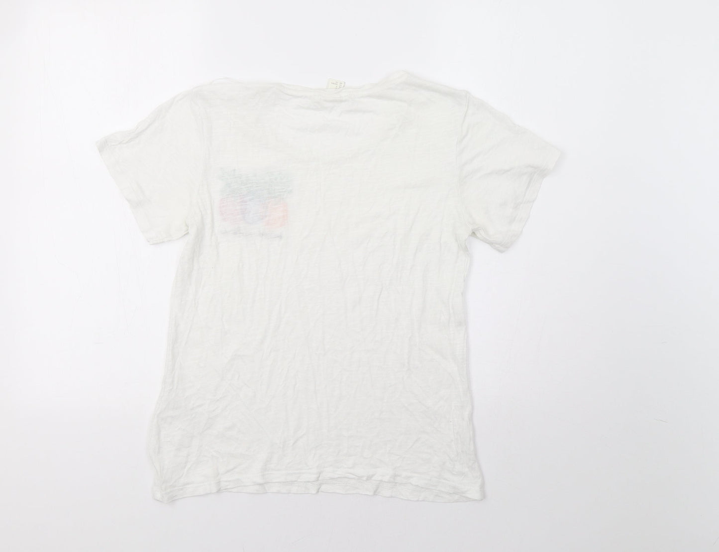 H&M Womens White   Basic T-Shirt Size S