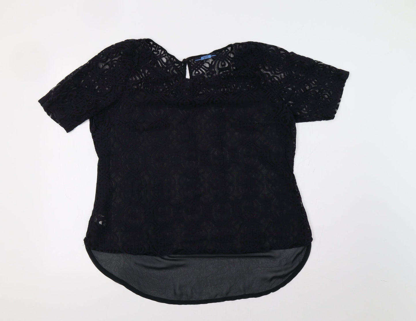 NEXT Womens Blue Geometric  Basic Blouse Size L