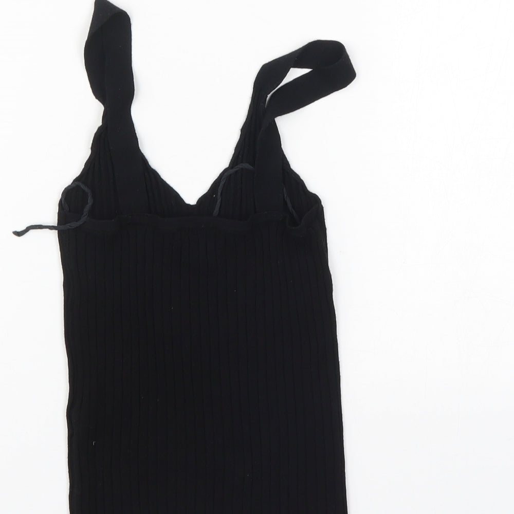 Oysho Womens Black   Basic Tank Size XS