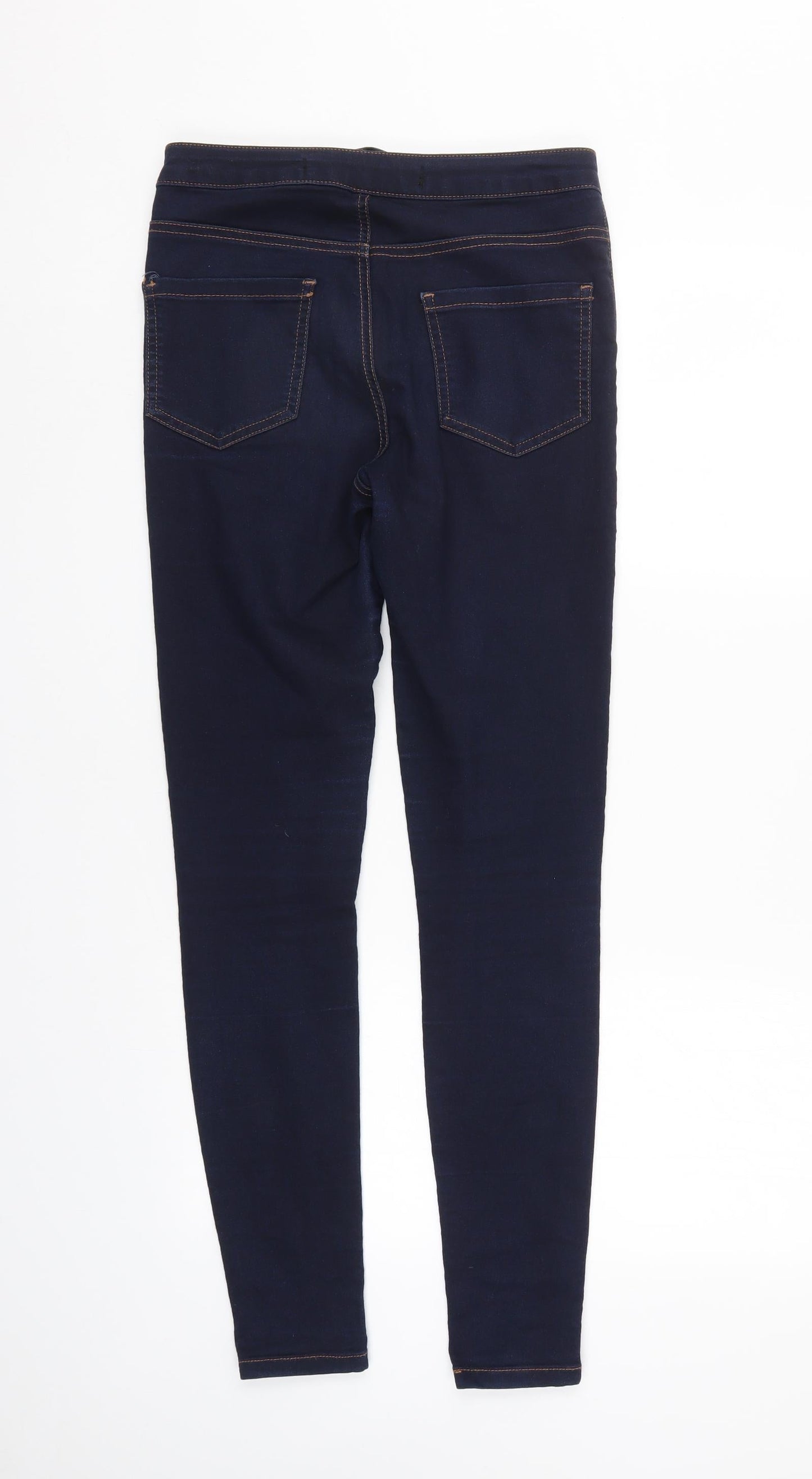 Denim & Co. Womens Beige  Denim Tapered Jeans Size 10 L30 in